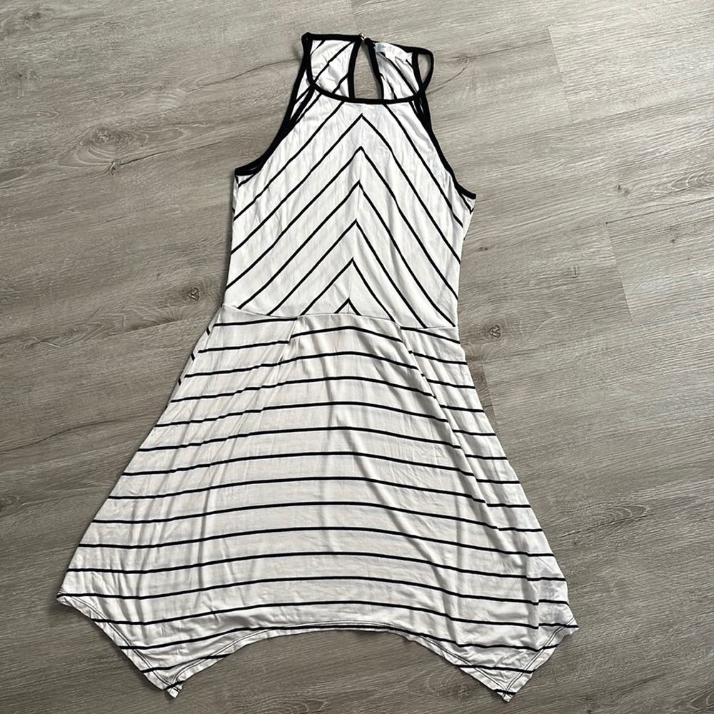 Striped White Sundress